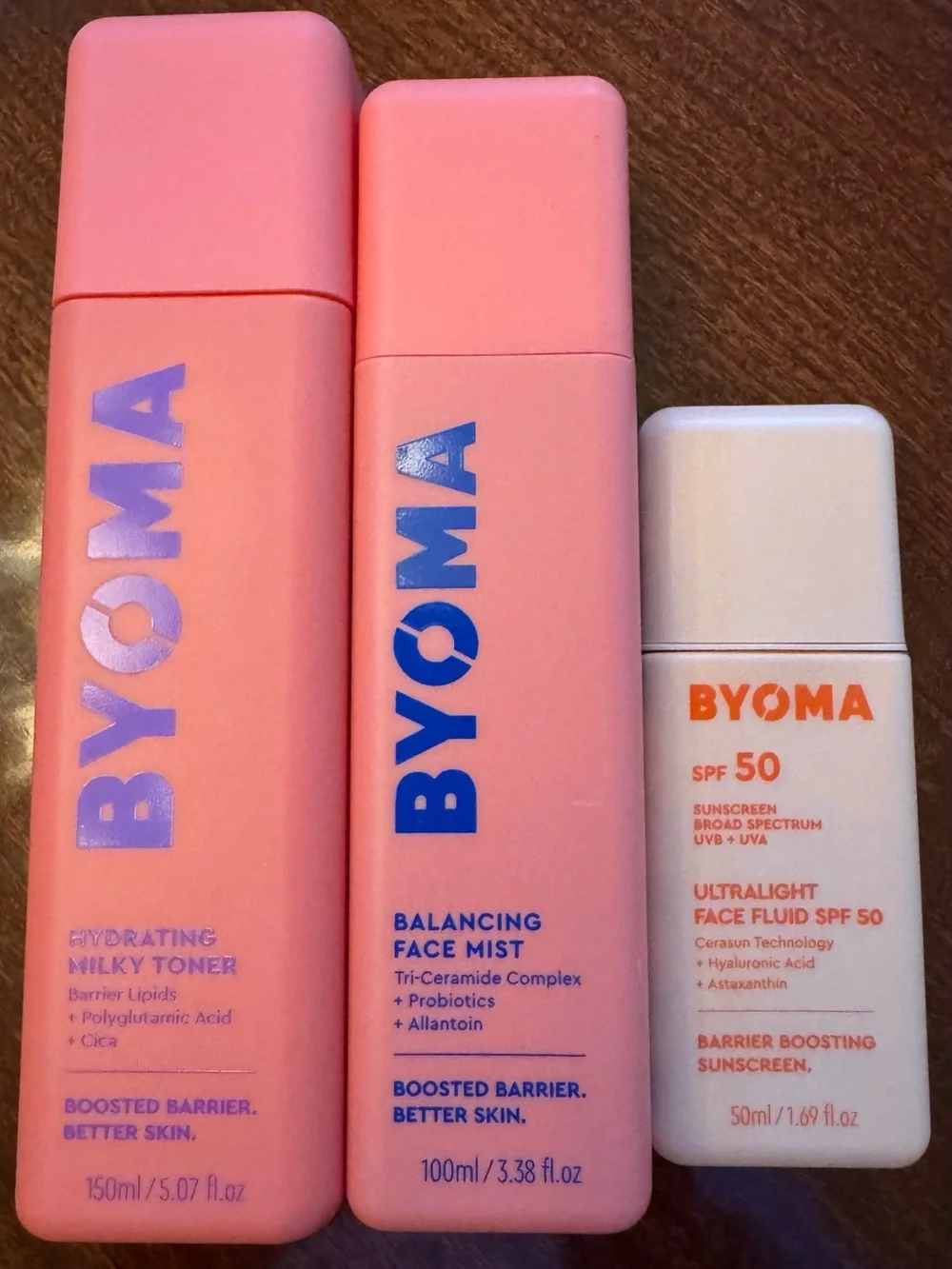 Byoma Bundle and Byoma Sunscreen SPF 50. **NIB and Sealed**